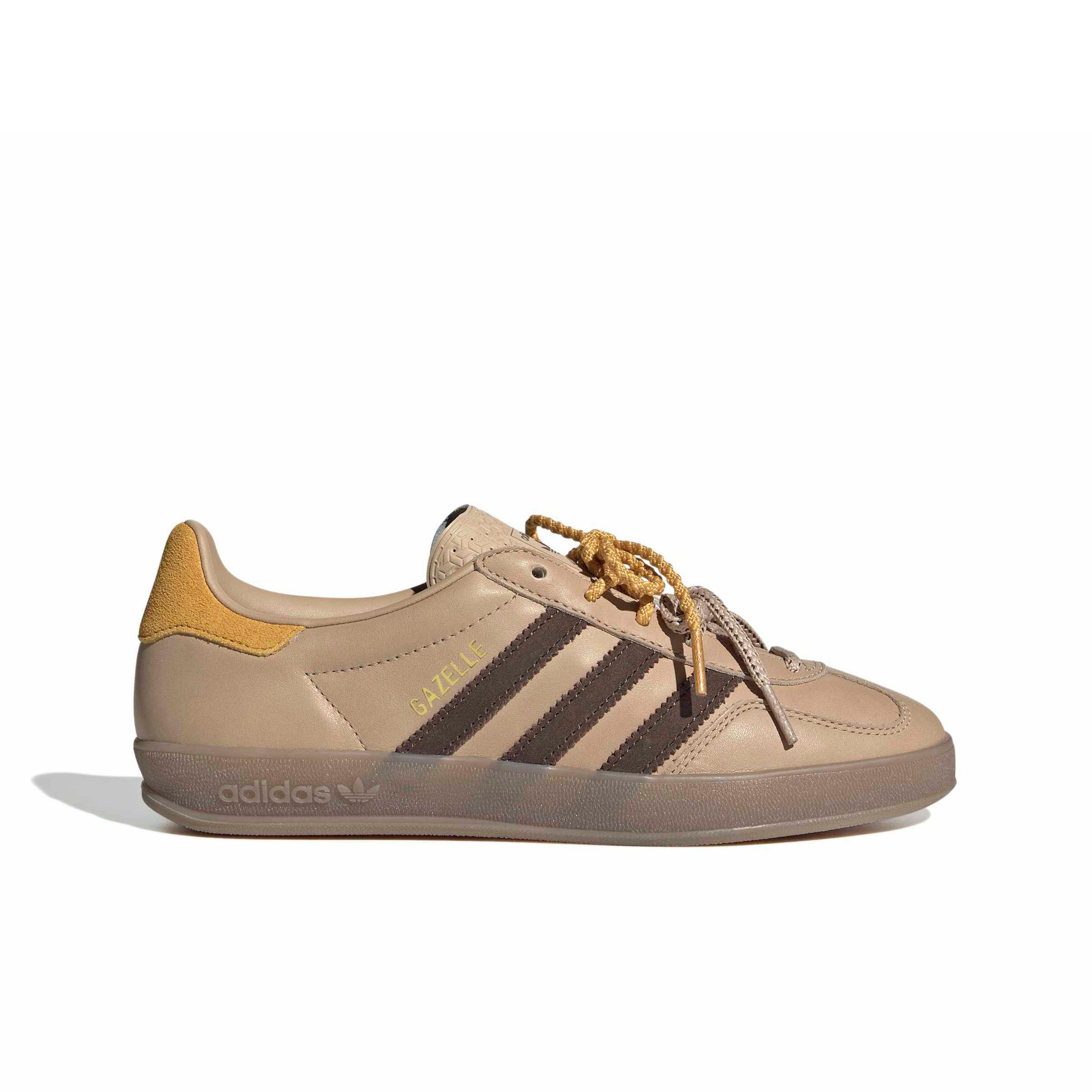 adidas Originals Gazelle Indoor "Magic Beige/Brown/Preloved Yellow" Women's Shoe - BEIGE/BROWN/YELLOW